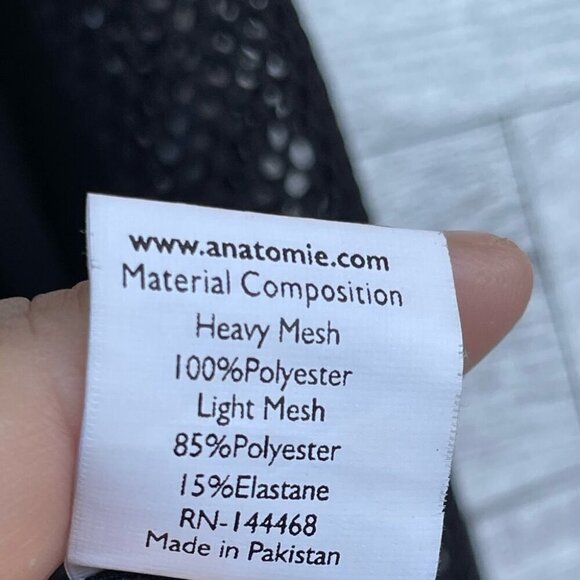 ANATOMIE  black mesh motto jacket size large - Picture 8 of 8